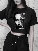 Remera Crop Marilyn Manson We Are All Stars