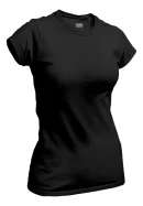 Remera Negra Mujer Algodón Premium Suave Básicos