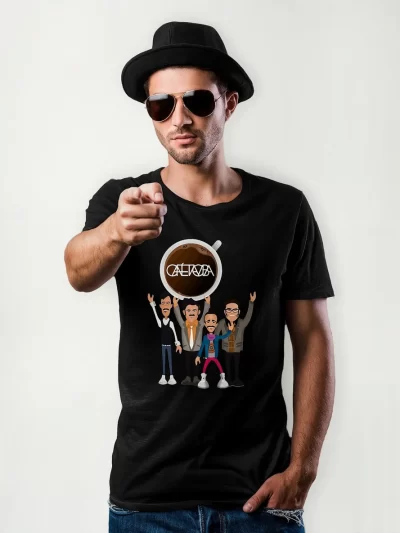 Camiseta Para Dama Caballero Niños Café Tacuba Moderna