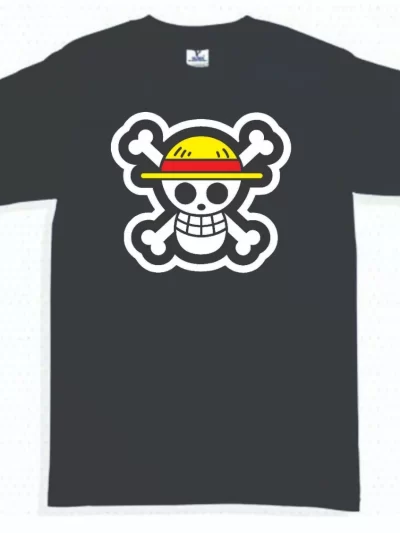 Remera Anime One Piece Logo Calavera Hombre Mujer