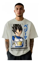 Remera Hombre Vegeta Dragon Ball Oversize Fit
