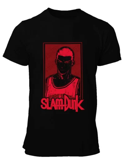 Remera Negra Anime 90S Dunk Sakuragi Shohoku
