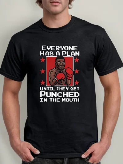 Remera Mike Tyson Box Iron Everyone Has A Plan