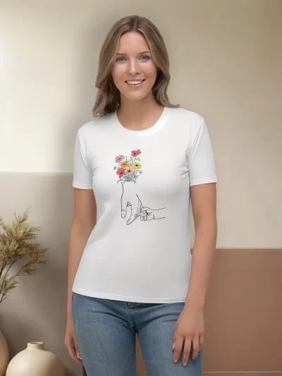 Remera Dia De La Madres De Tu Mano Voy A Caminar Mayo