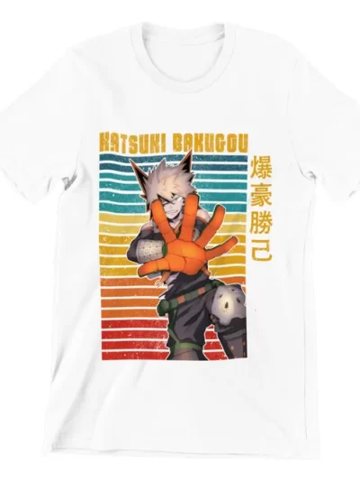 Remera Blanca Kacchan8 Katsuki Bakugou Boku