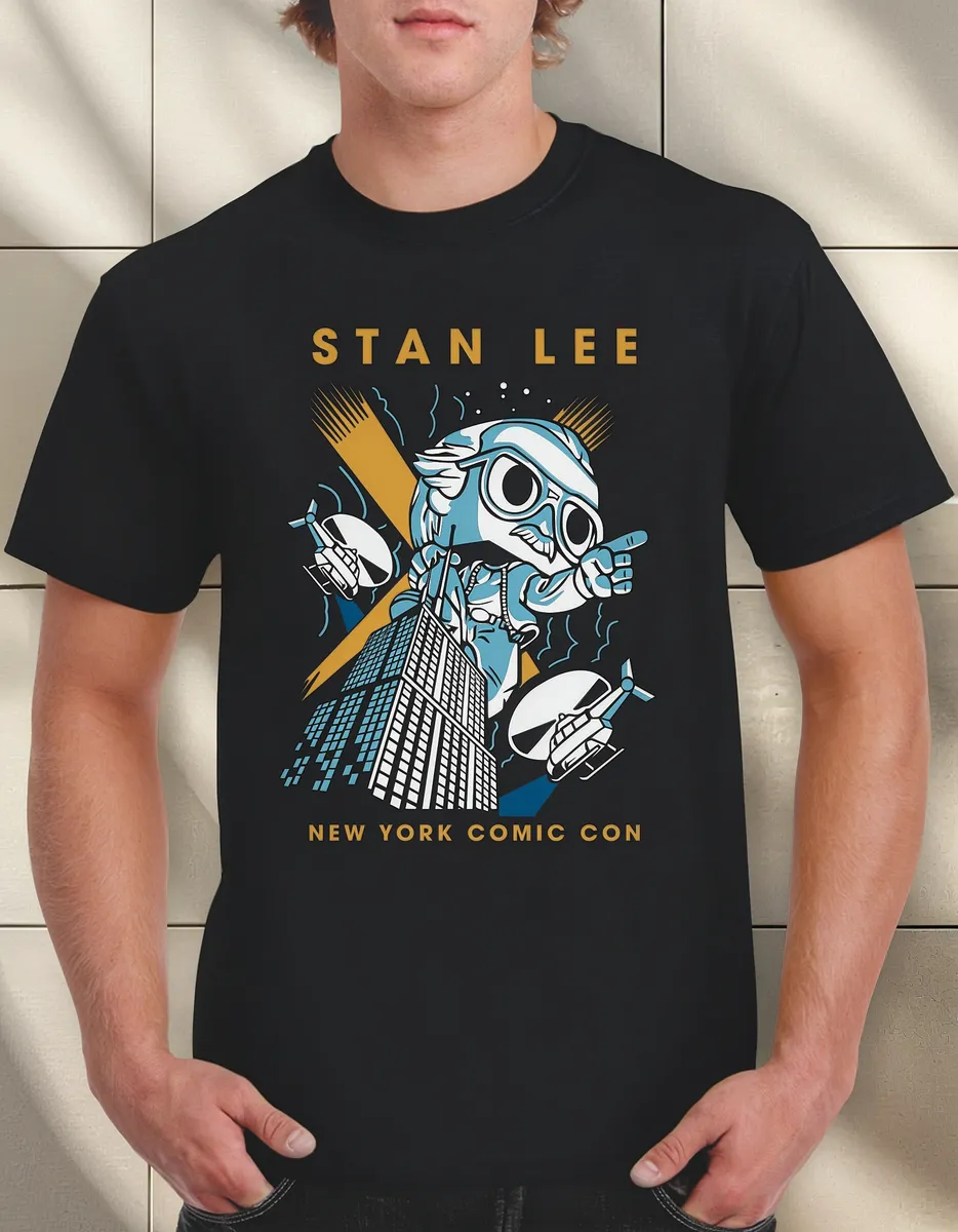 Remera Stan New York Comic Con Super Heroe