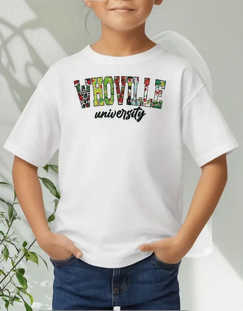 Remera Niño The Grinch Whoville Navidad Algodón
