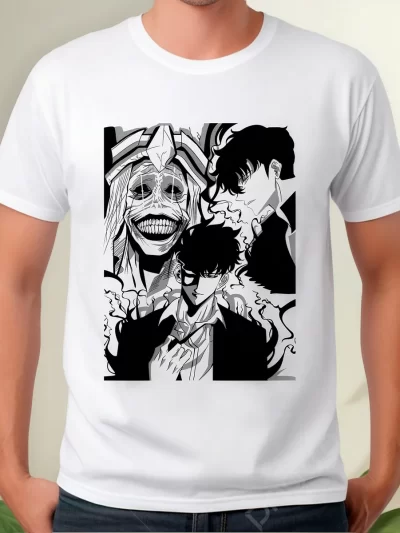 Remera Anime Solo Leveling Sung Jinwoo Rey Sombras
