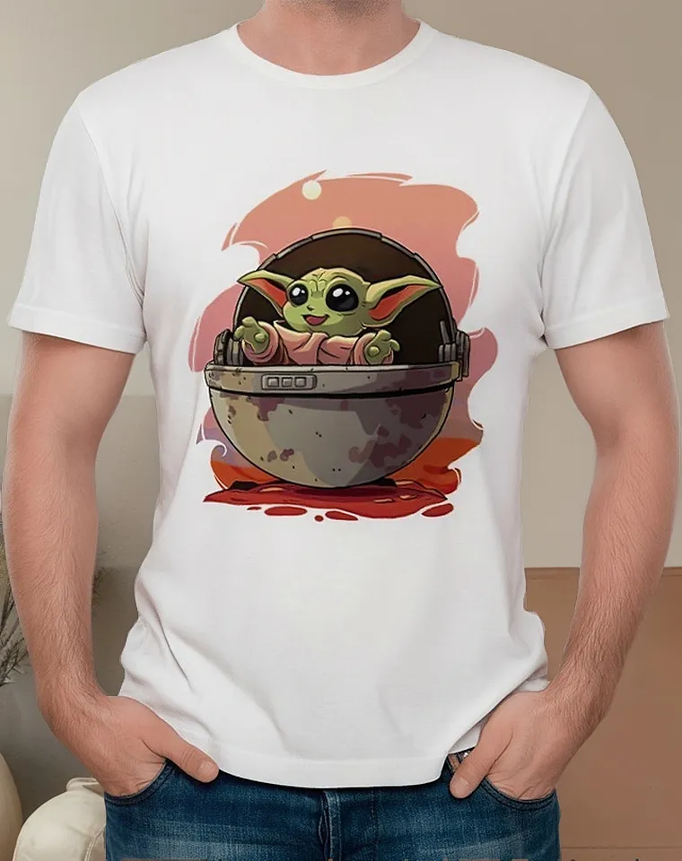 Remera Dibujo Star Wars Baby Yoda