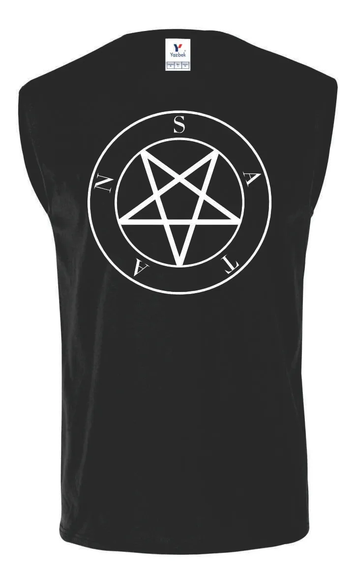 Remera Sin Manga Sigilo Satanista Satán