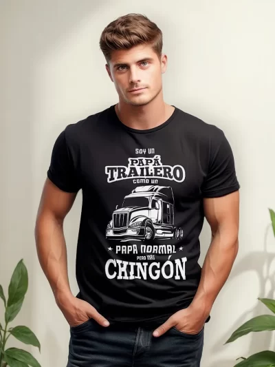 Remera Soy Un Papa Trailero