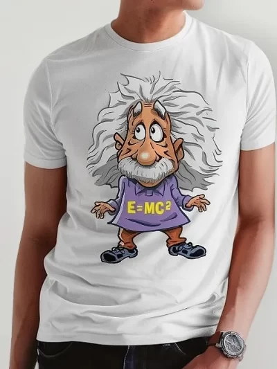 Remera Por Mayoreo Blanca De Caballero Ciencia Albert Einst