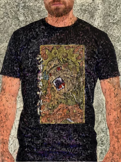 Remera Kurama Naruto El Zorro