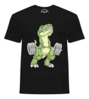 Remera T Rex Levantando Pesas Aesthetic