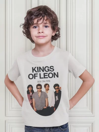 Remera Blanca Kings Of Leon Sex On Fire Concierto Blues