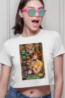 Remera Crop Pizza Abril O Neal Call Now Tortugas X