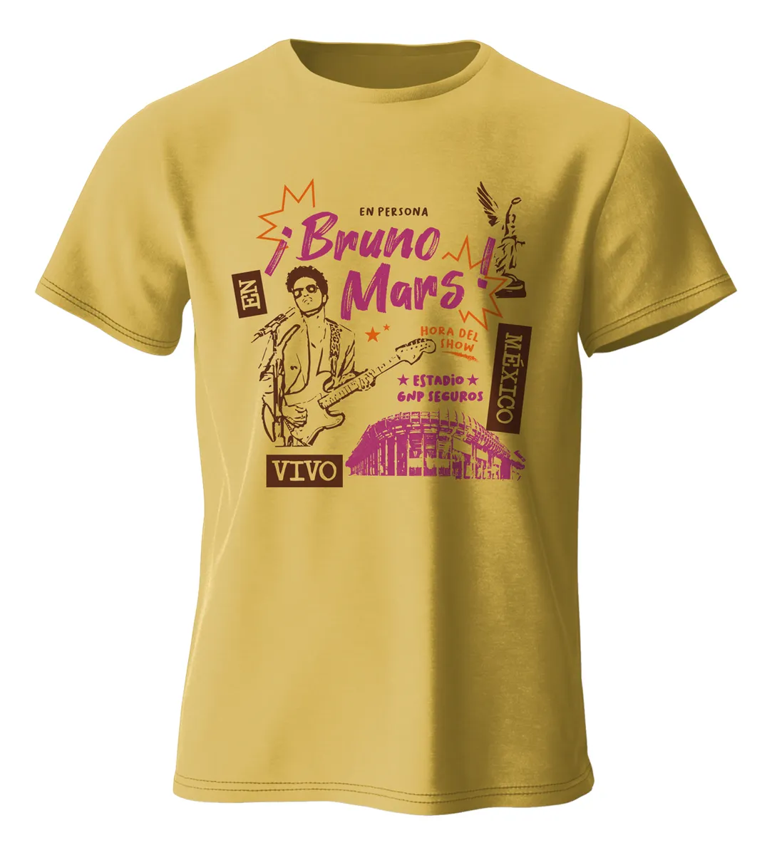 Remera Bruno Mars Concierto Hombre Mujer