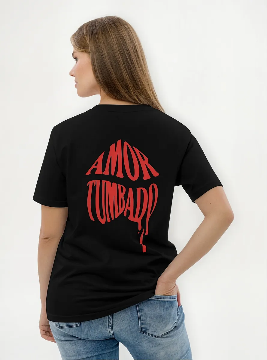 Remera Amor Tumbado Espalda Para Novios Corridos