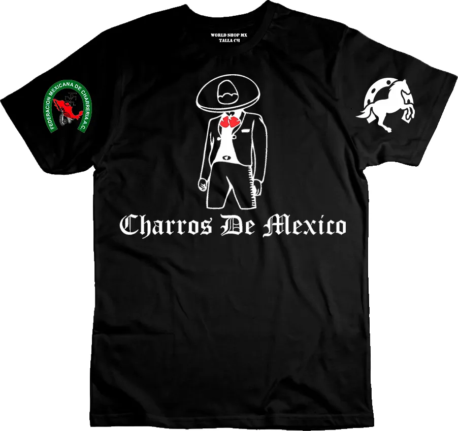 Remera Charros De Mexico Caballo Fmdc