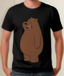 Remera Caricatura Osos Escandalosos Pardo