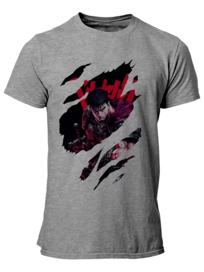 Remera Blanca Berserk Guts Flam3 Anime Art