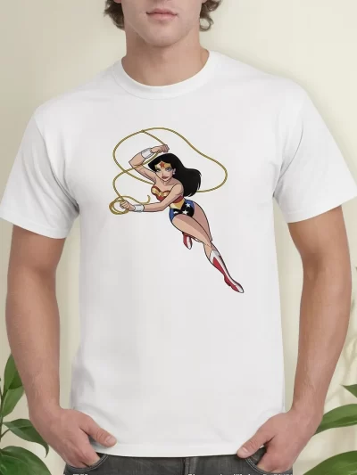 Remera De Caballero Mujer Maravilla Comics