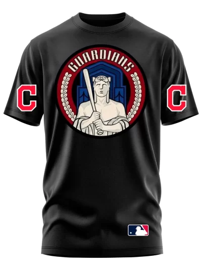 Remera Cleveland Guardians Premium Negra