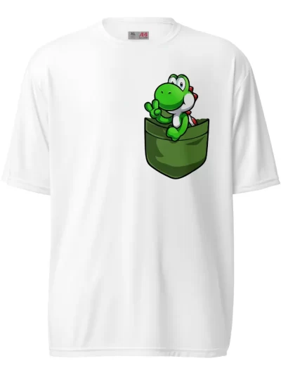 Remera Yoshi En El Bolsillo Dinosaurio De Mario Bross