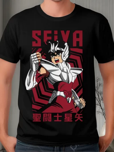 Remera Anime Caballeros Del Zodiaco Seiya Pegaso