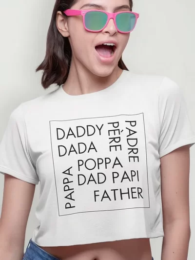 Remera Crop Padre Formas De Decirlo