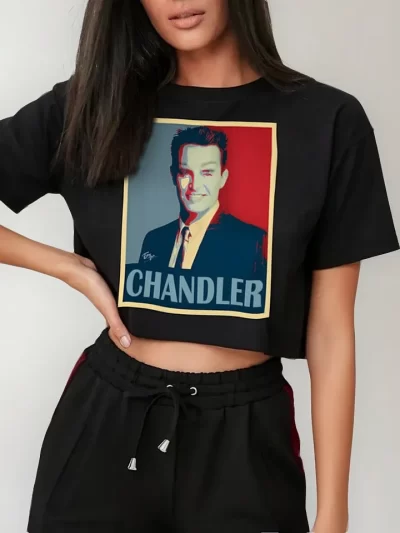Remera Crop Friends Vibes Con Chandler Oficina