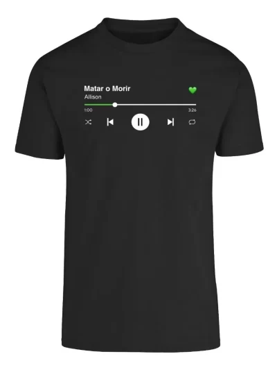 Remera Spotify Allison Matar O Morir
