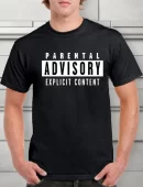 Remera Parental Advisory Explicit Content Leyenda