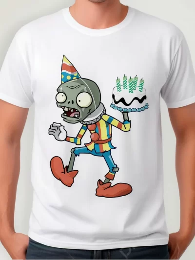 Remera Videojuego Plantas Vs Zombies Cumpleañero