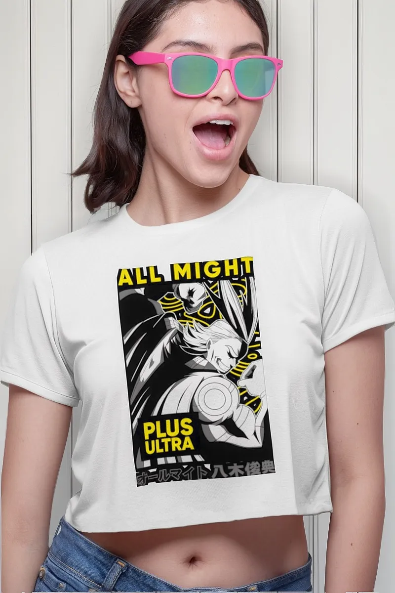 Remera Crop Plus Ultra All My Hero Academia
