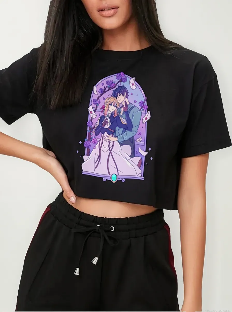 Remera Crop El Mayor Anime Vallolet Evergarden