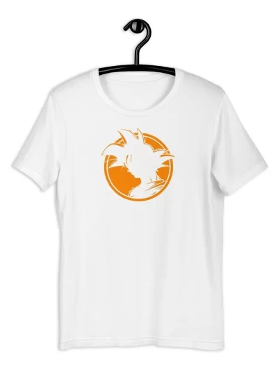 Remera Anime Dragon Ball Z Silueta Goku Naranja Saiyajin