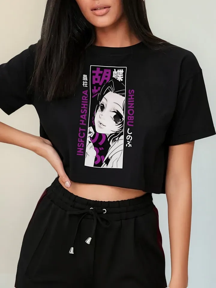 Remera Crop Pilar Insecto Shinobu Kosho