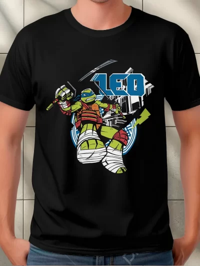 Remera Caricatura Tortugas Ninja Leo