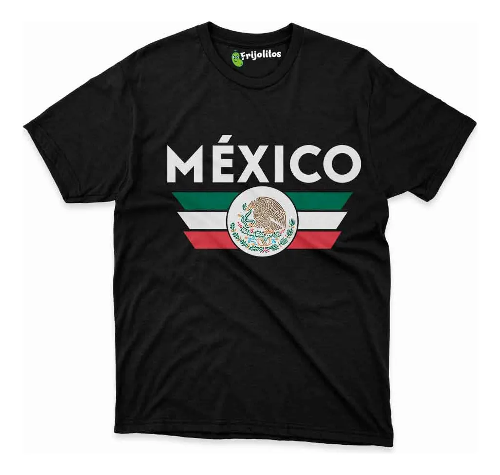 Remera Viva Mexico Tipo Bandera