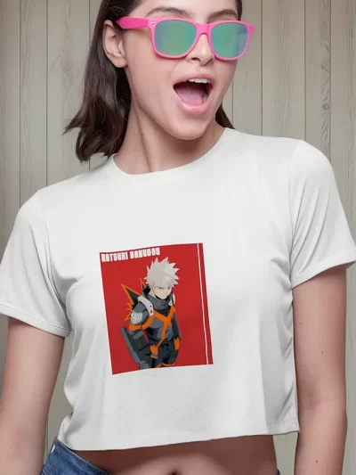 Remera Crop Kacchan12 Katsuki Bakugou Boku