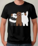 Remera Caricatura Osos Escandalosos Polar Panda Pard