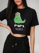 Remera Crop Big Dino 45D Dad