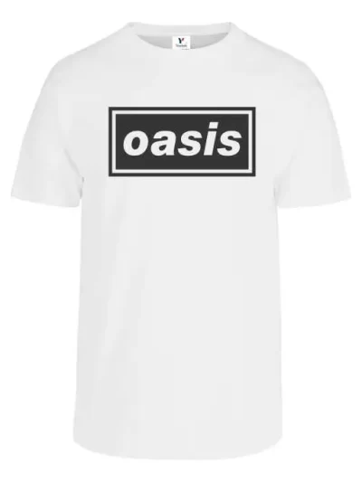 Remera Oasis Logo Rock Hombre Mujer