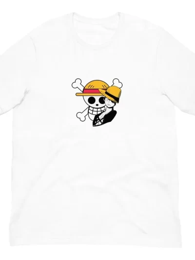 Remera One Piecee Luffy Calaca Sombrero De Paja