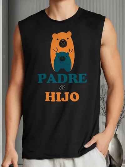 Remera De Papa Oso Hijo Oso