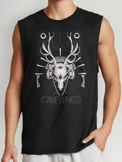 Remera De Caifanes Cuernos Grito Ritual Vacio