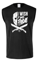 Remera Sin Manga Deseo Que Sea Viernes Jason Halloween