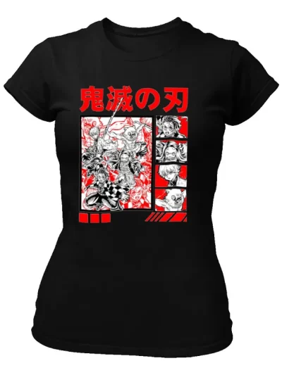 Remera Negra Tanjiro Nezuko Ino Zeni