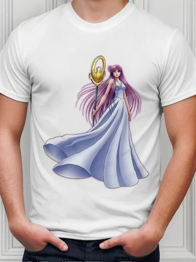 Remera Anime Los Caballeros Del Zodiaco Athena Saori